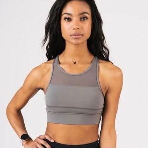 Zyia active all star grey padded sports bra